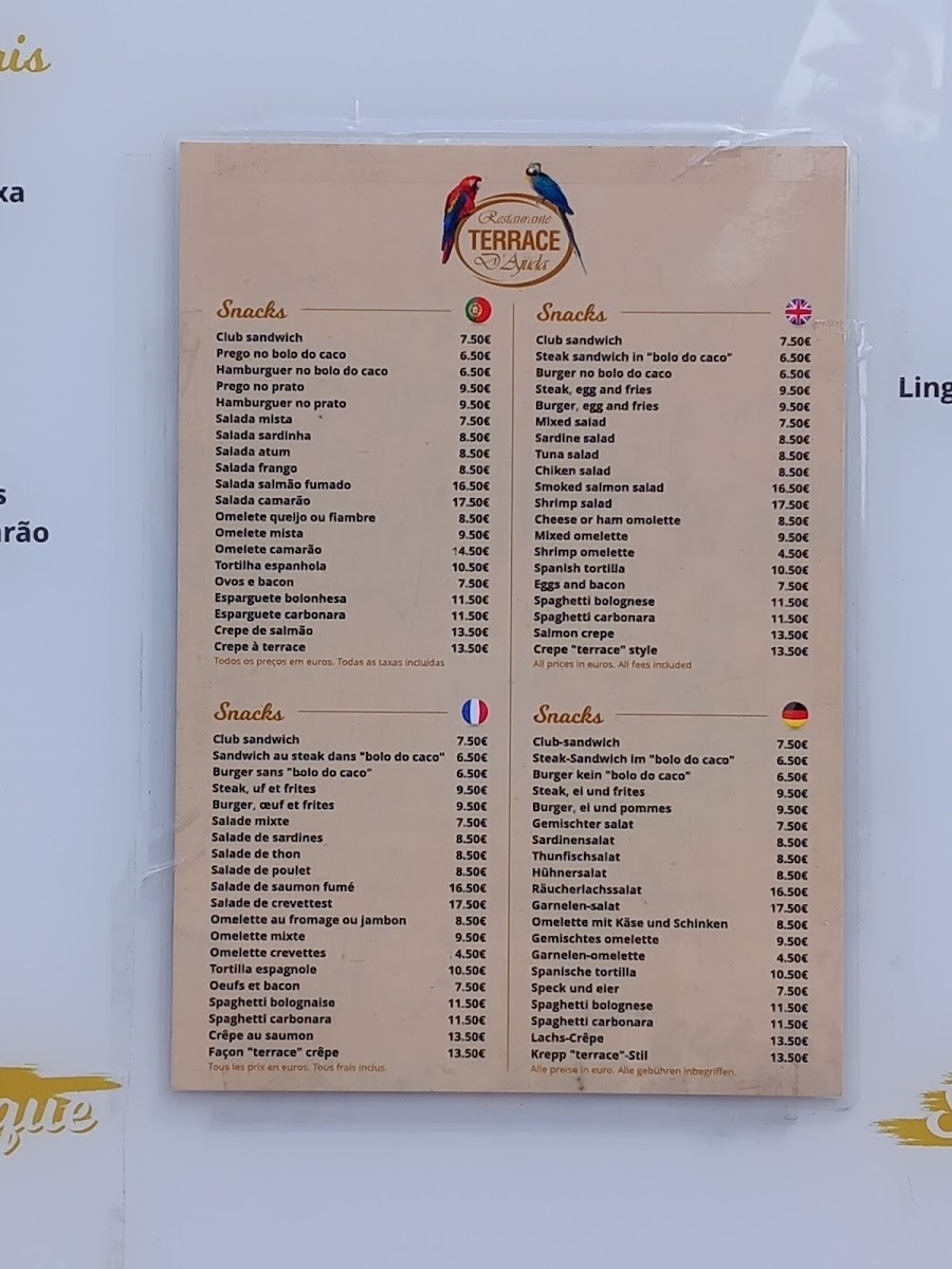 Menu Restaurante Terrace D'ajuda-6