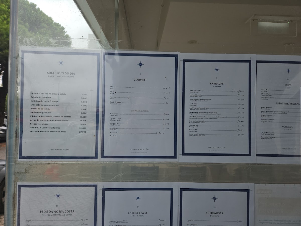 Menu Restaurante Terraço De Belém-5