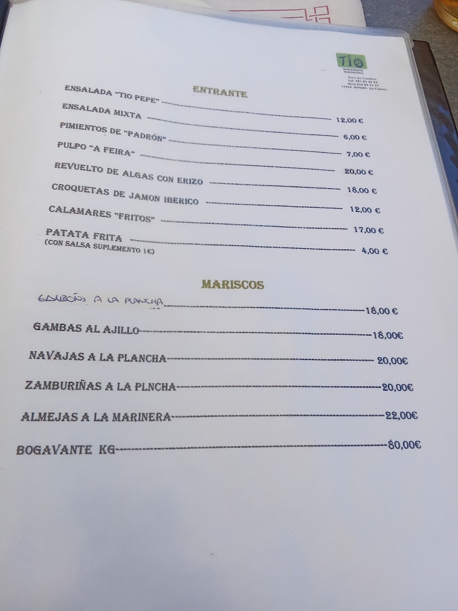Menu Restaurante Tío Pepe-2
