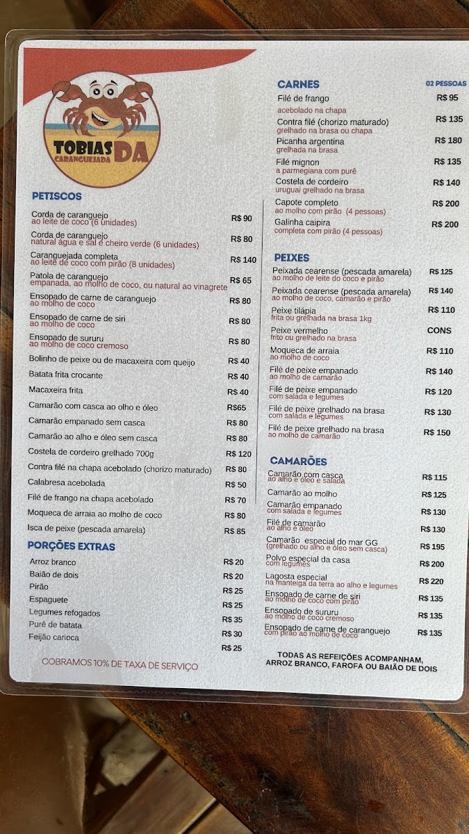 Menu Restaurante Tobias Da Caranguejada-6