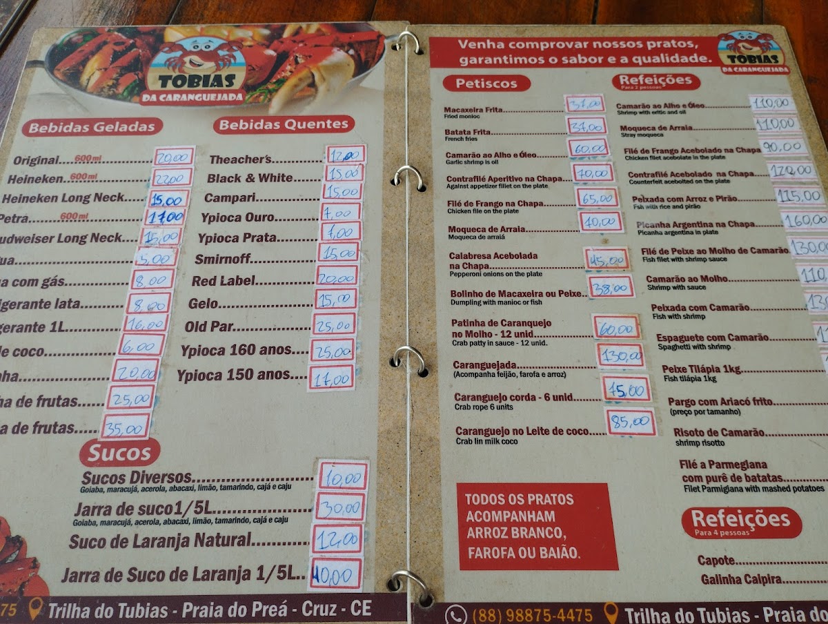 Menu Restaurante Tobias Da Caranguejada-8