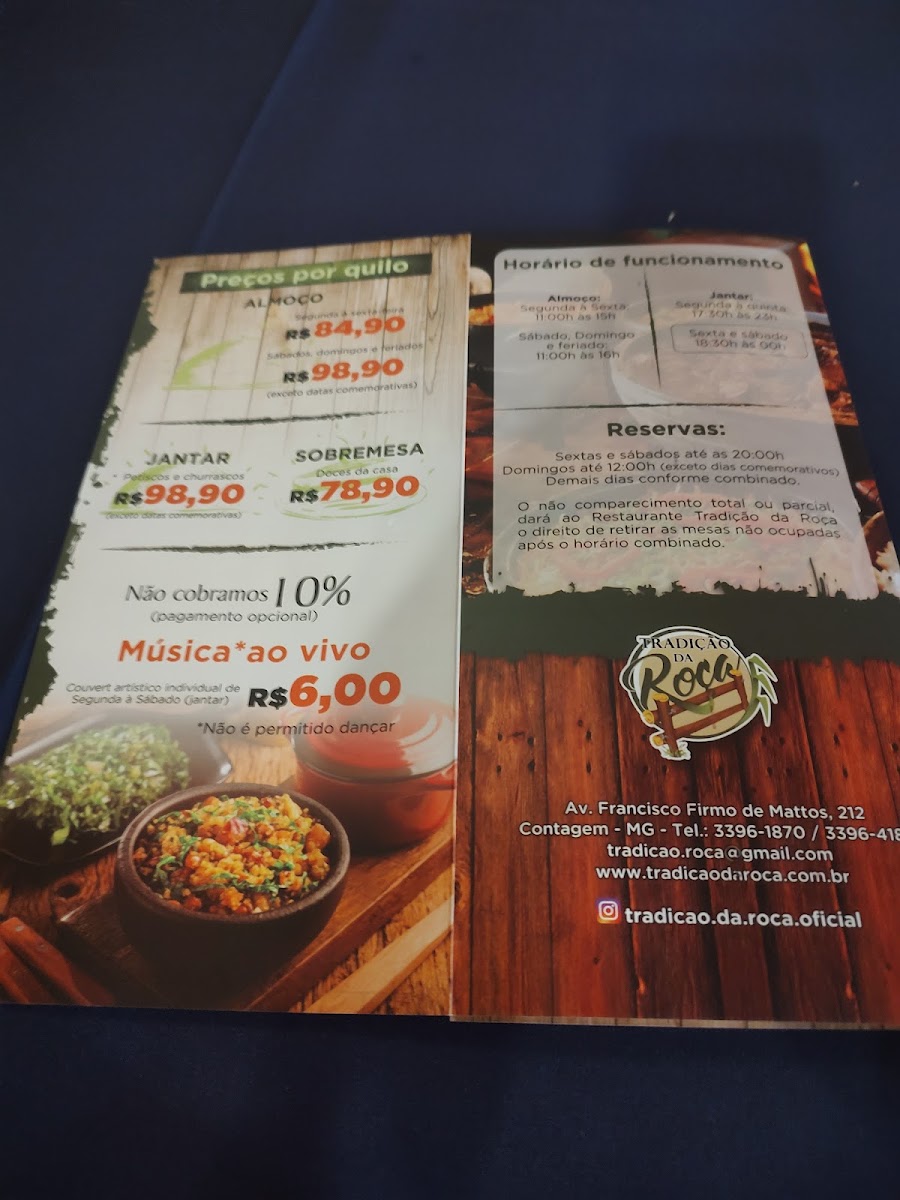 Menu Restaurante Tradição Da Roça-7