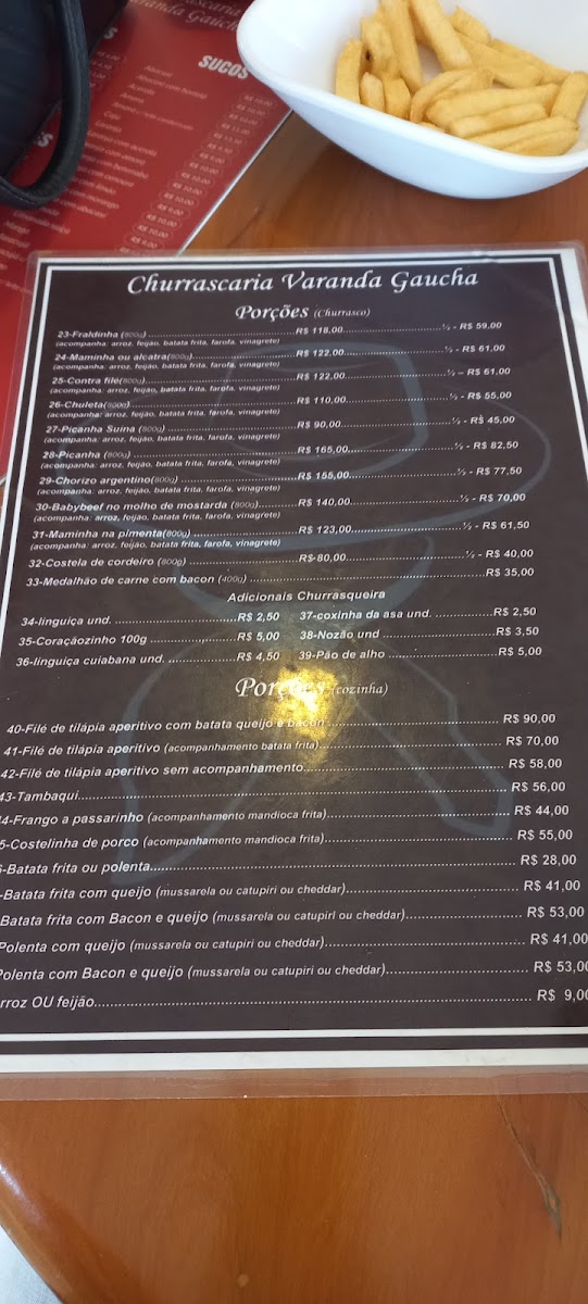 Menu Restaurante Varanda Gaucha Churrascaria-1