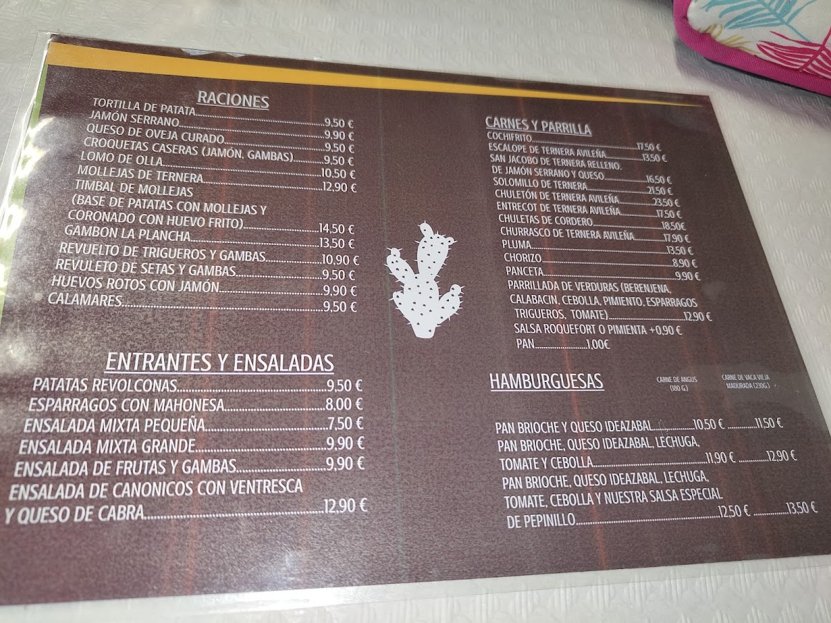 Menu Restaurante Venta San José-2