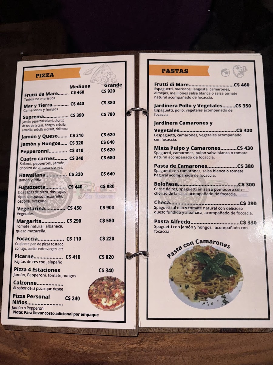 Menu Restaurante Y Bar Fiori's-1