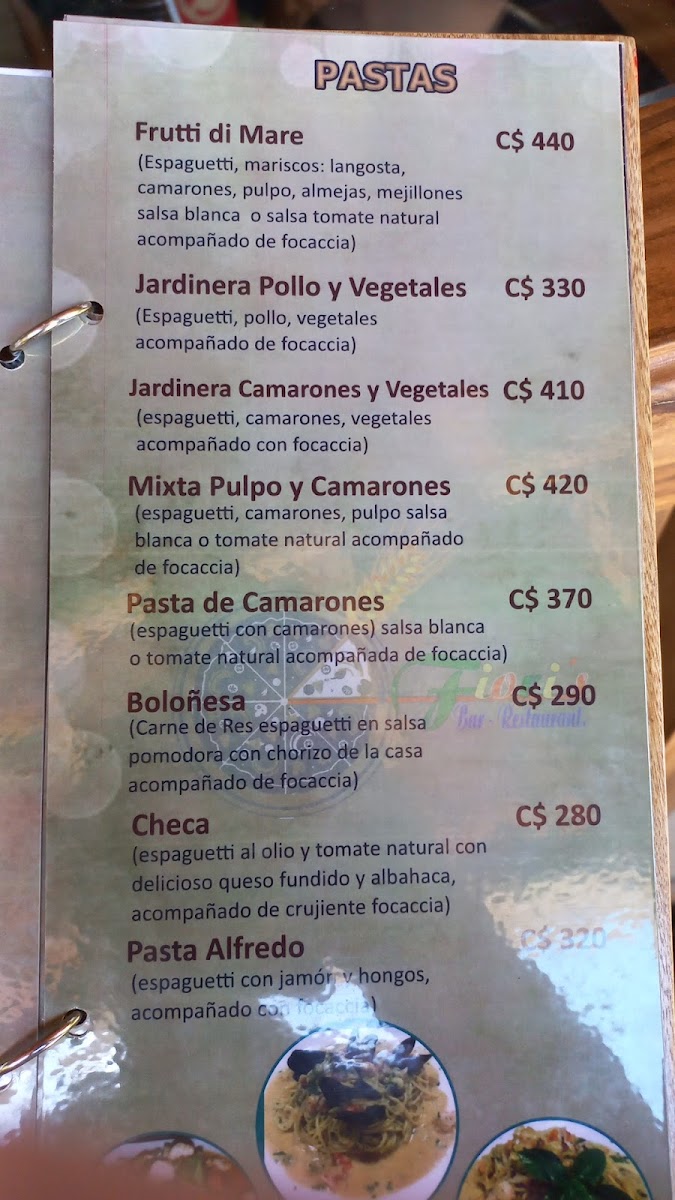 Menu Restaurante Y Bar Fiori's-3