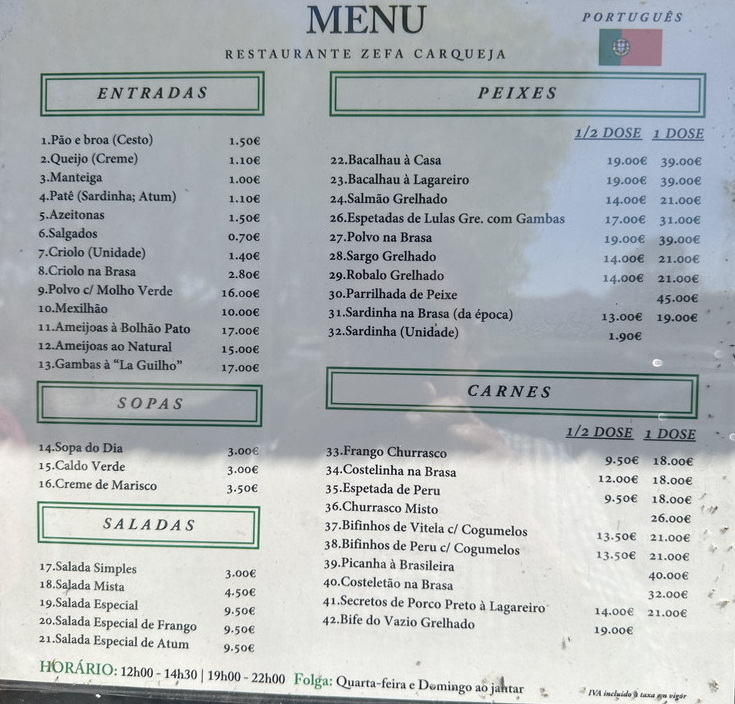 Menu Restaurante Zefa Carqueija-1
