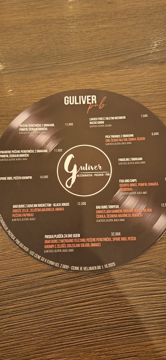 Menu Restavracija In Pizzeria Guliver-2