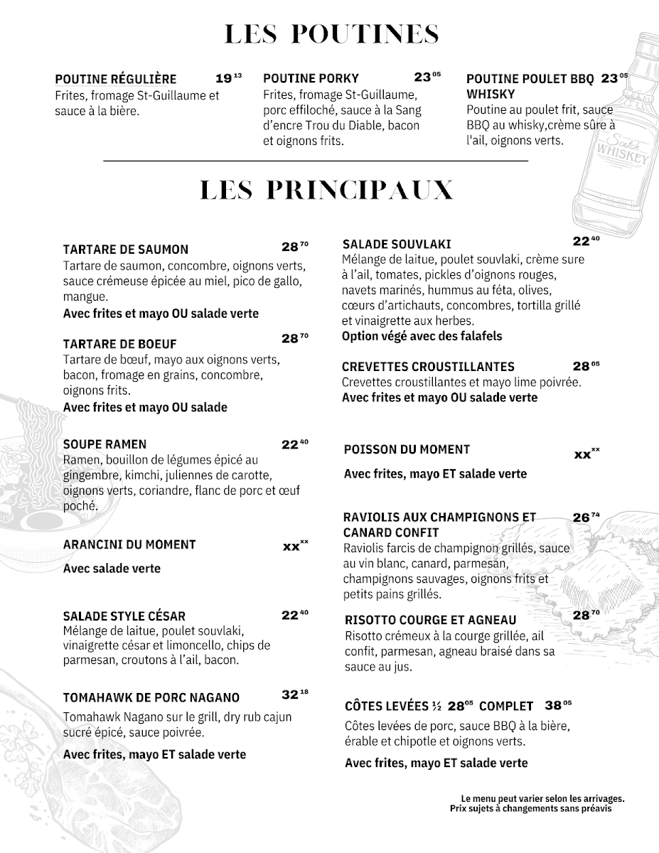 Menu Resto-Bières Le Thymbré-2