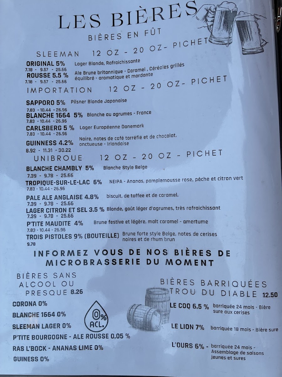 Menu Resto-Bières Le Thymbré-3
