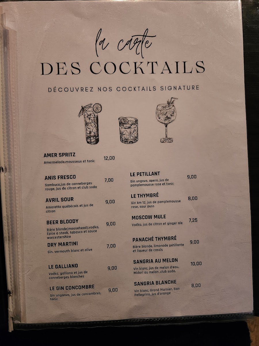 Menu Resto-Bières Le Thymbré-9