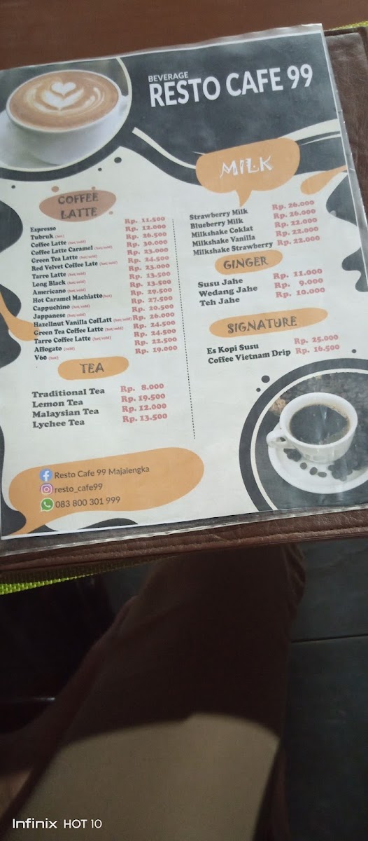 Menu Resto Cafe 99-2