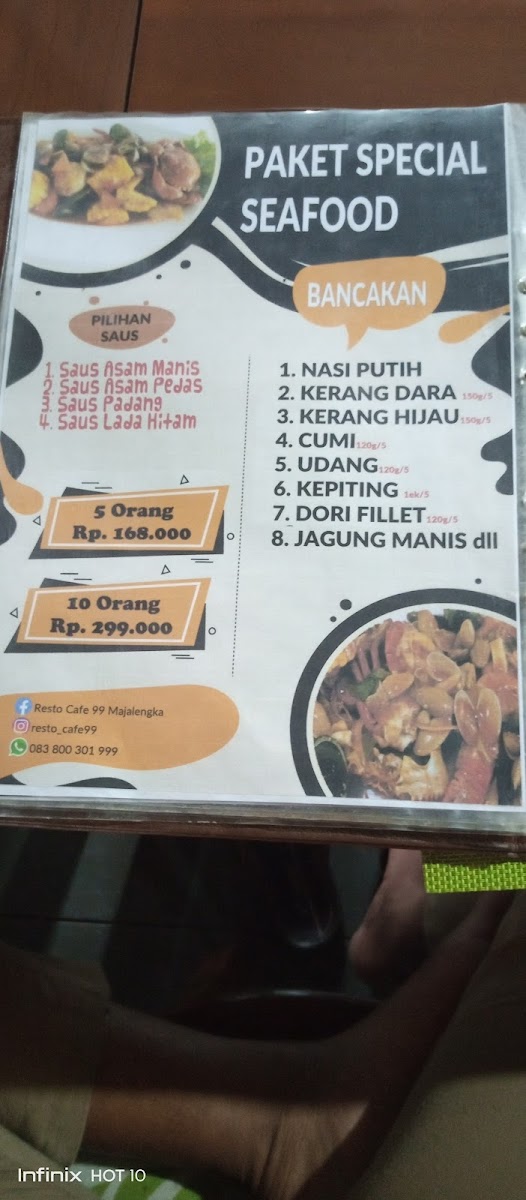 Menu Resto Cafe 99-4