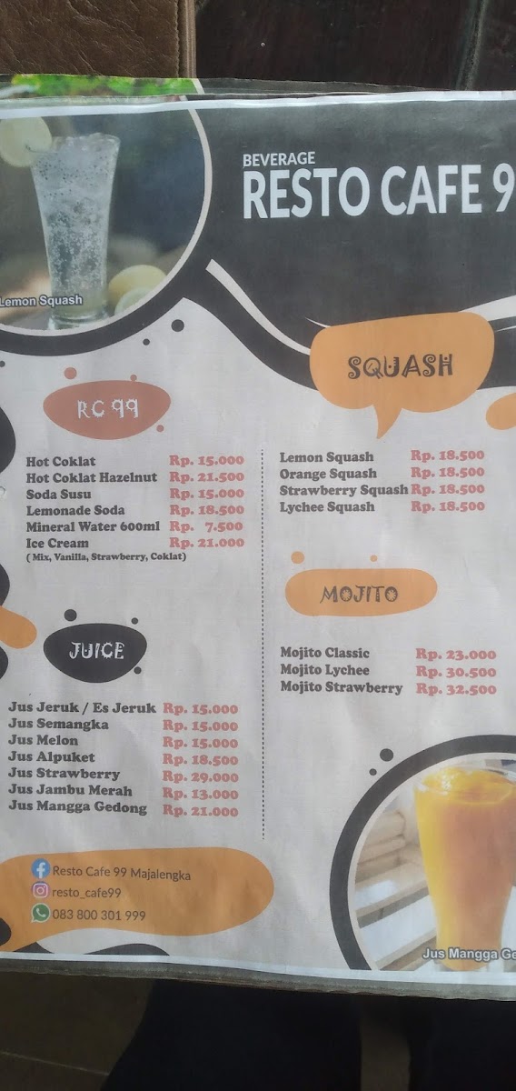 Menu Resto Cafe 99-6