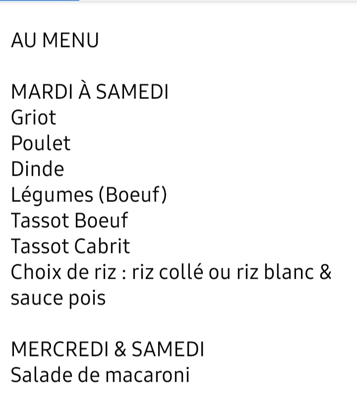 Menu Resto Chez Mariespécialités Créoles-10