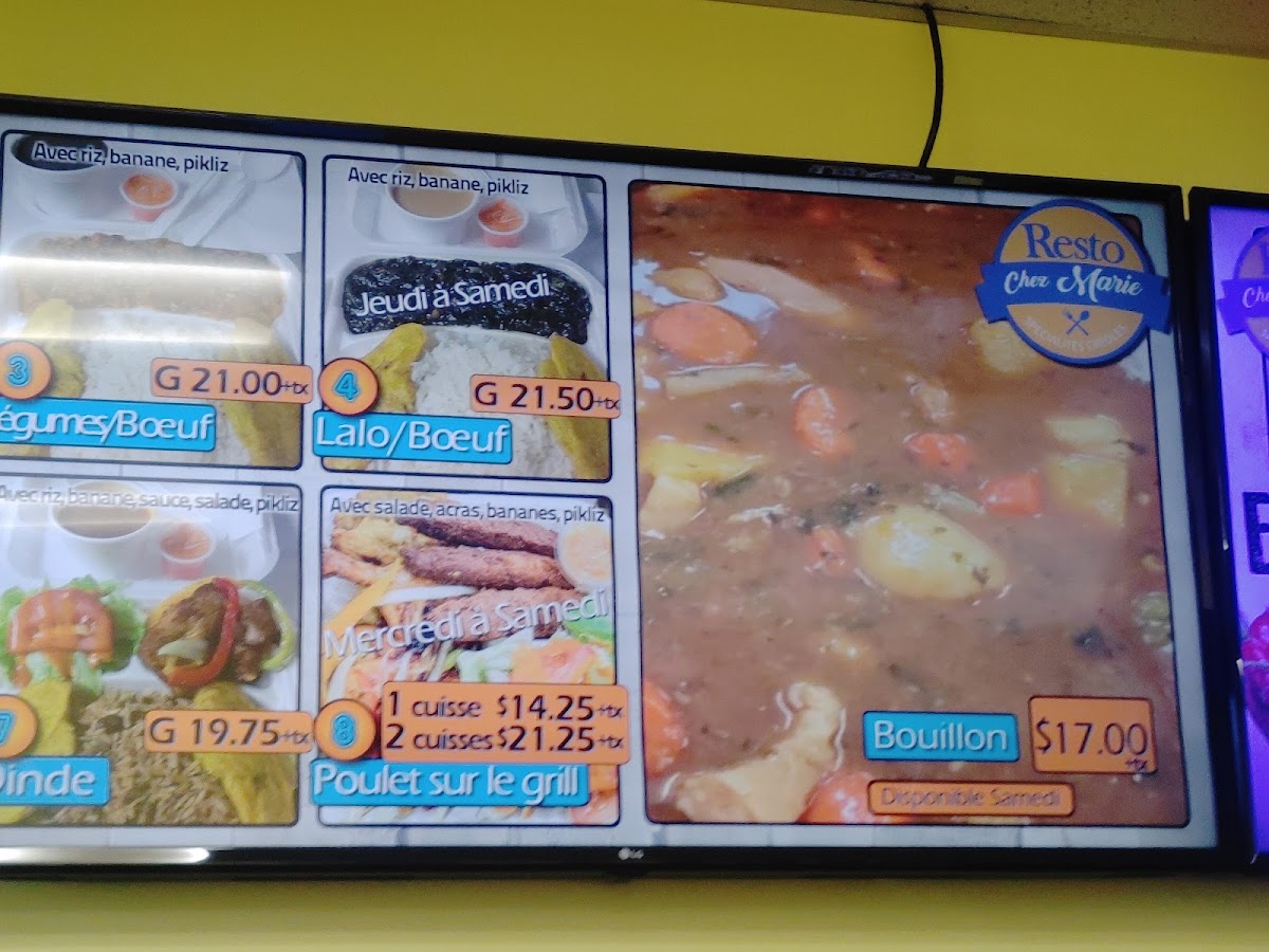 Menu Resto Chez Mariespécialités Créoles-4