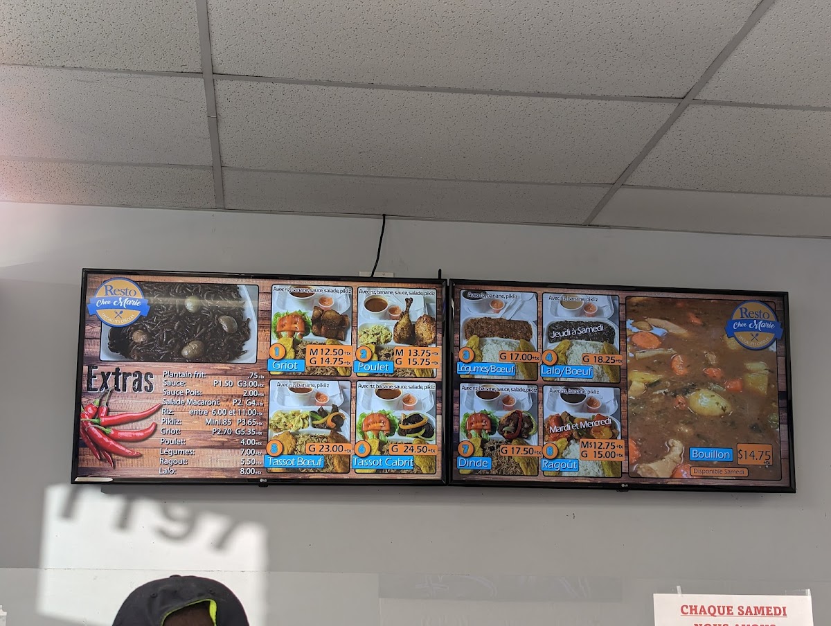 Menu Resto Chez Mariespécialités Créoles-9