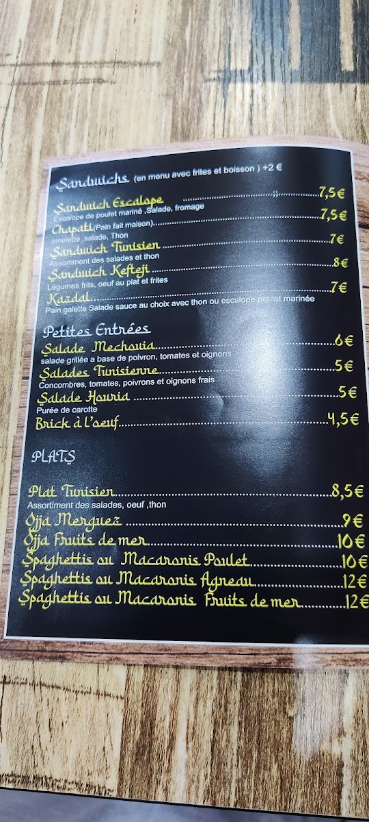 Menu Resto Hammamet-1