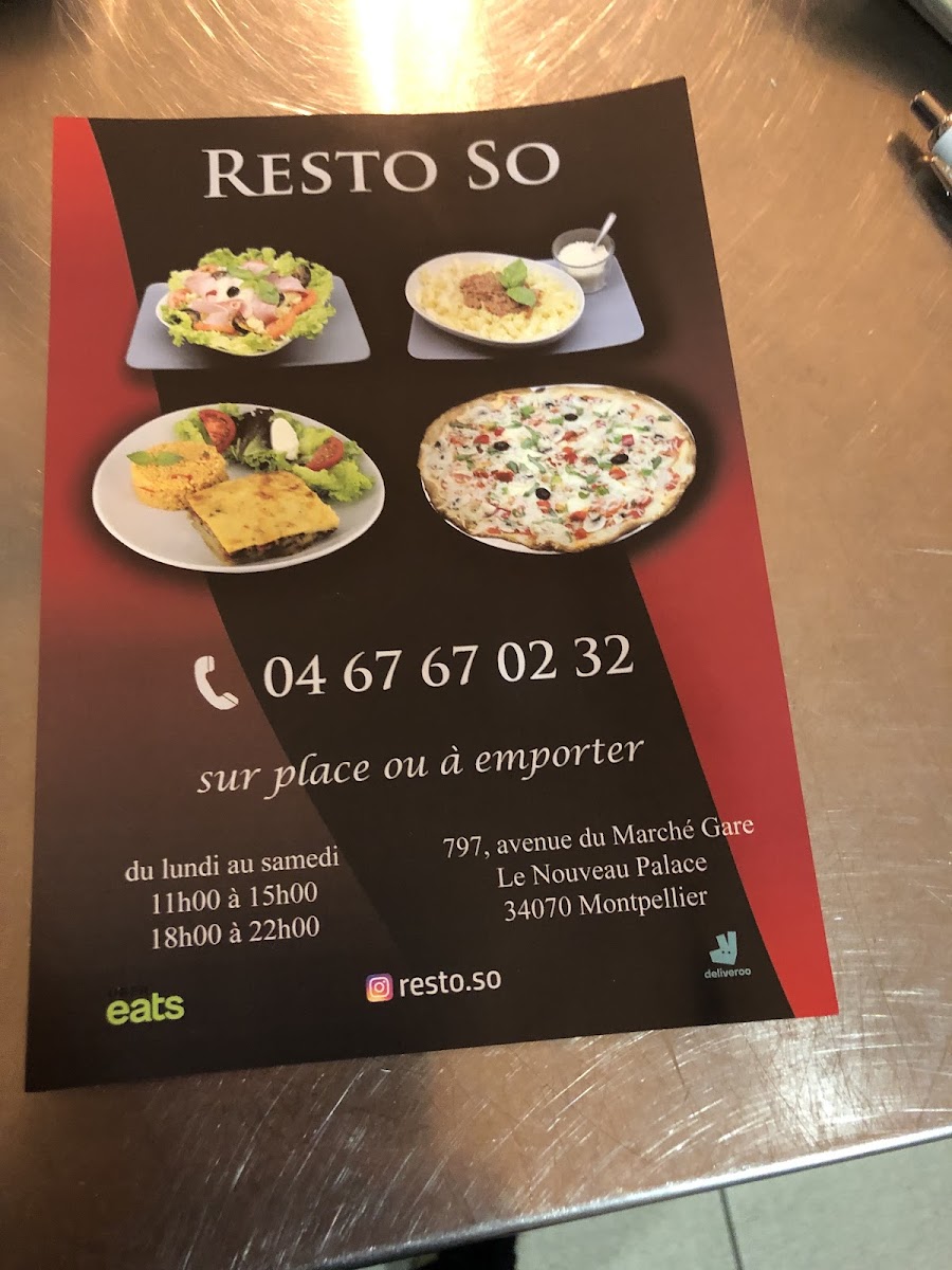 Menu Resto So-5