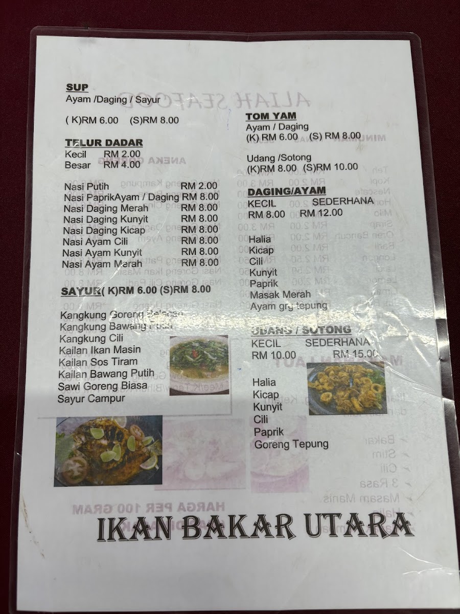 Menu Restoran Aliah-2