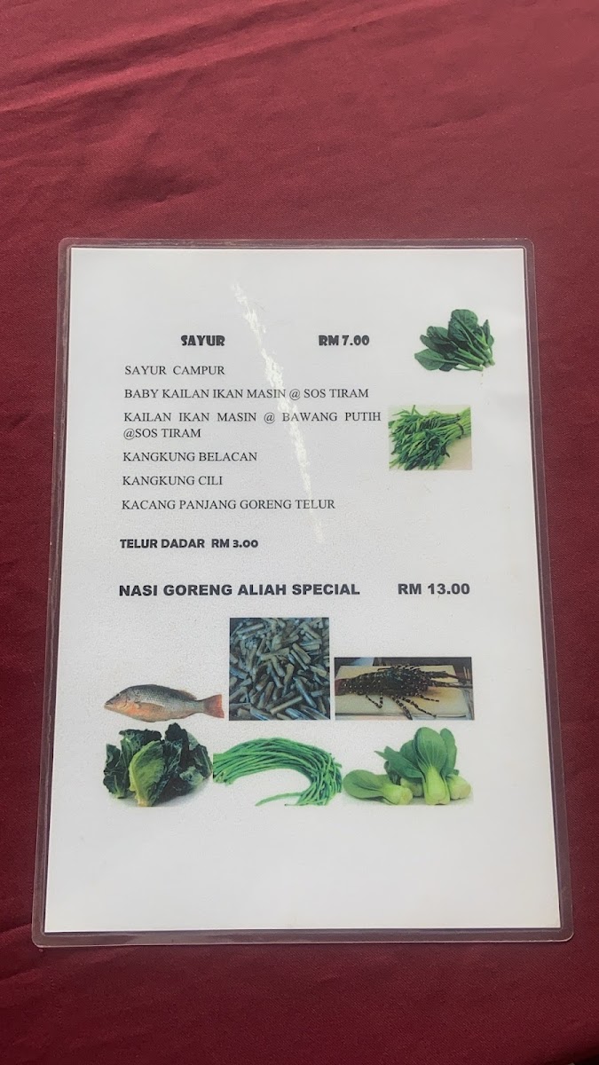Menu Restoran Aliah-3