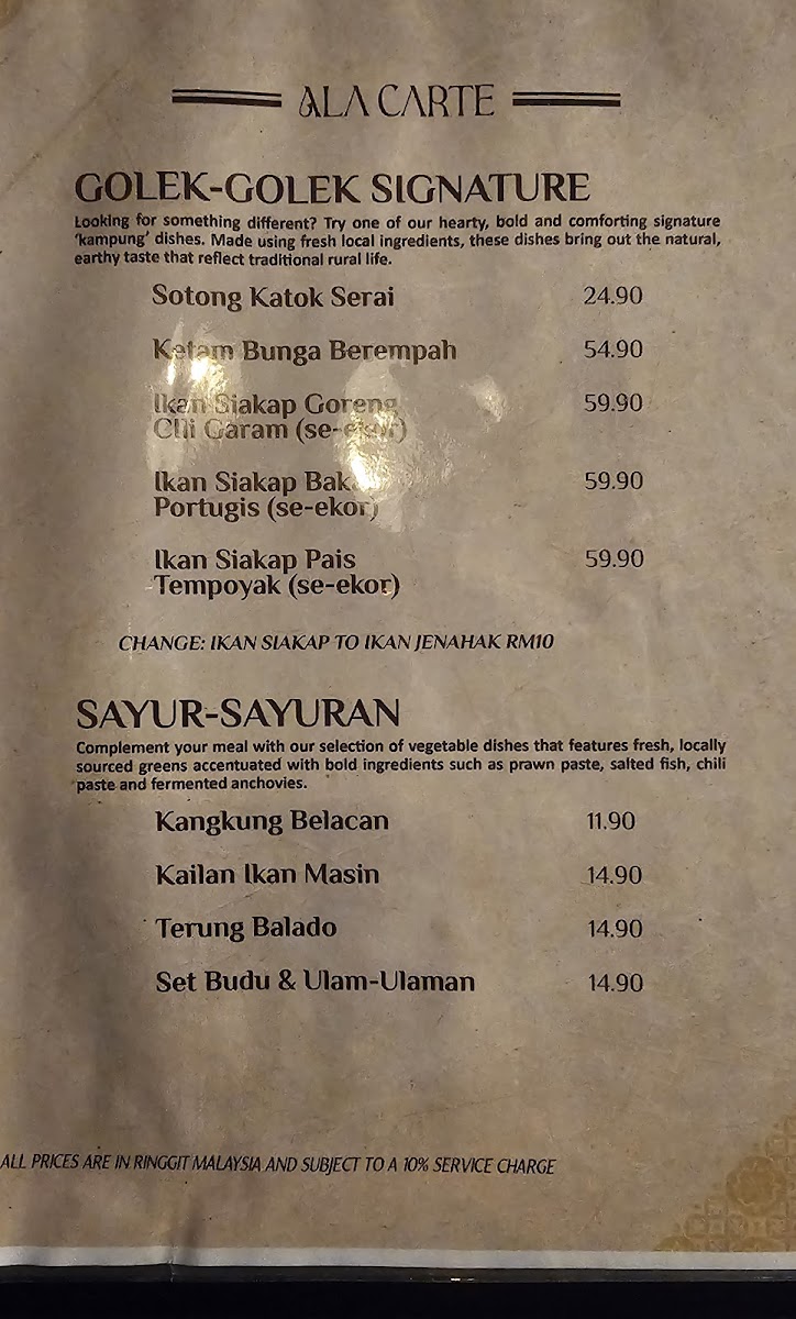 Menu Restoran Golek Golek Suasana Kampung-7