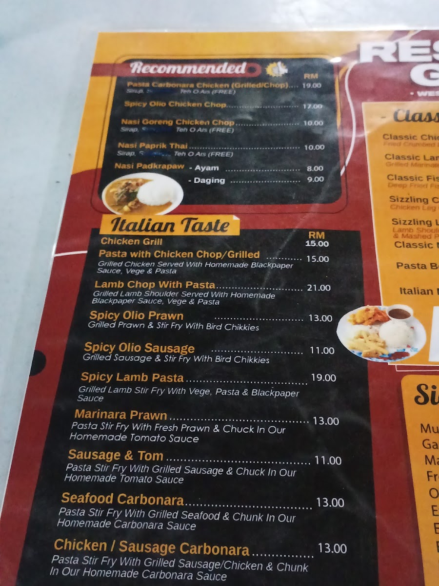 Menu Restoran Grazie-2