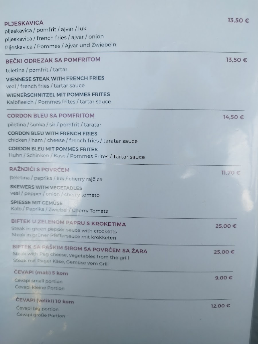 Menu Restoran Infinity-2