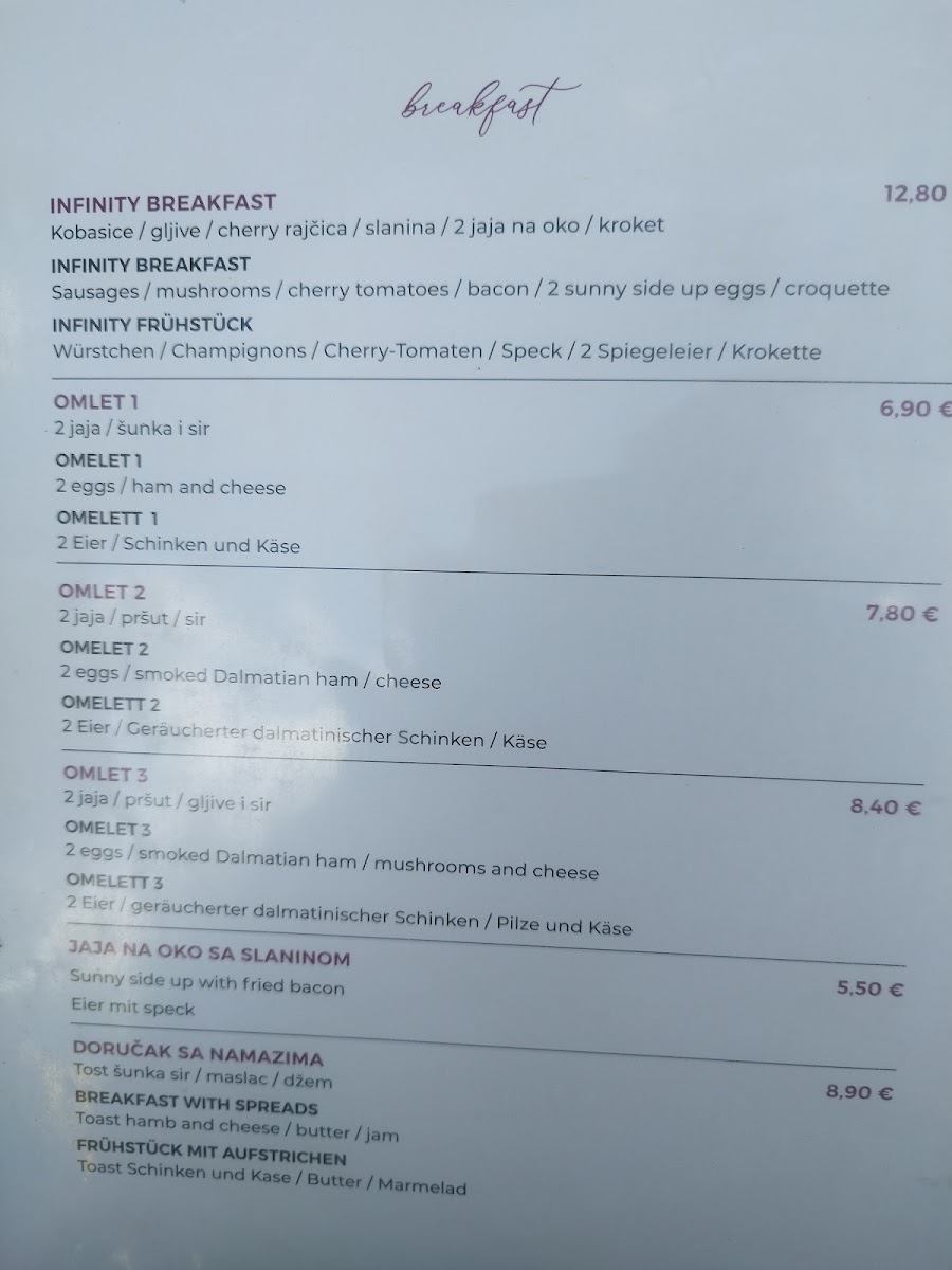 Menu Restoran Infinity-6