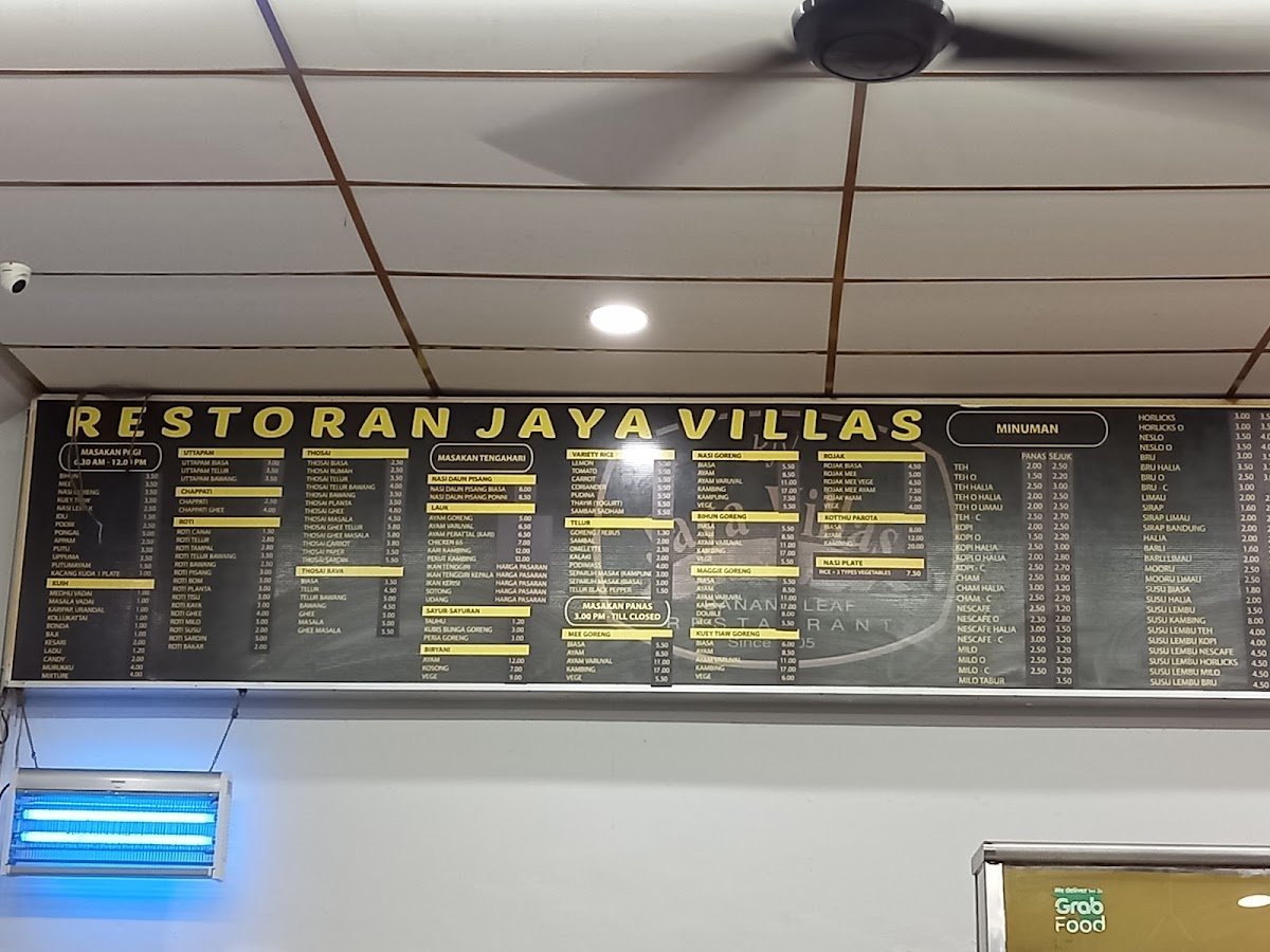 Menu Restoran Jaya Villas-5