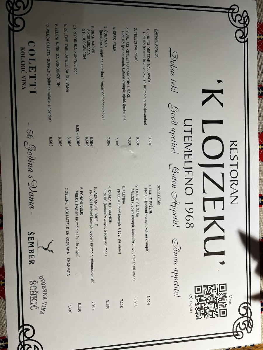 Menu Restoran K Lojzeku-10