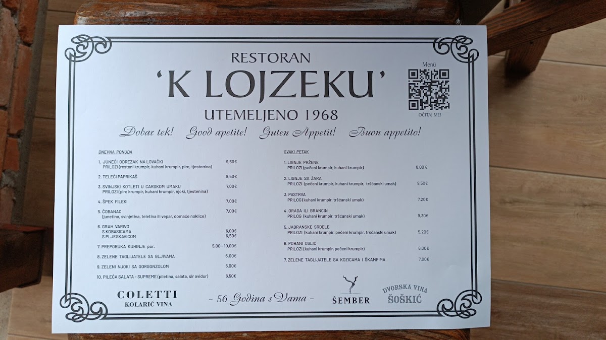 Menu Restoran K Lojzeku-2