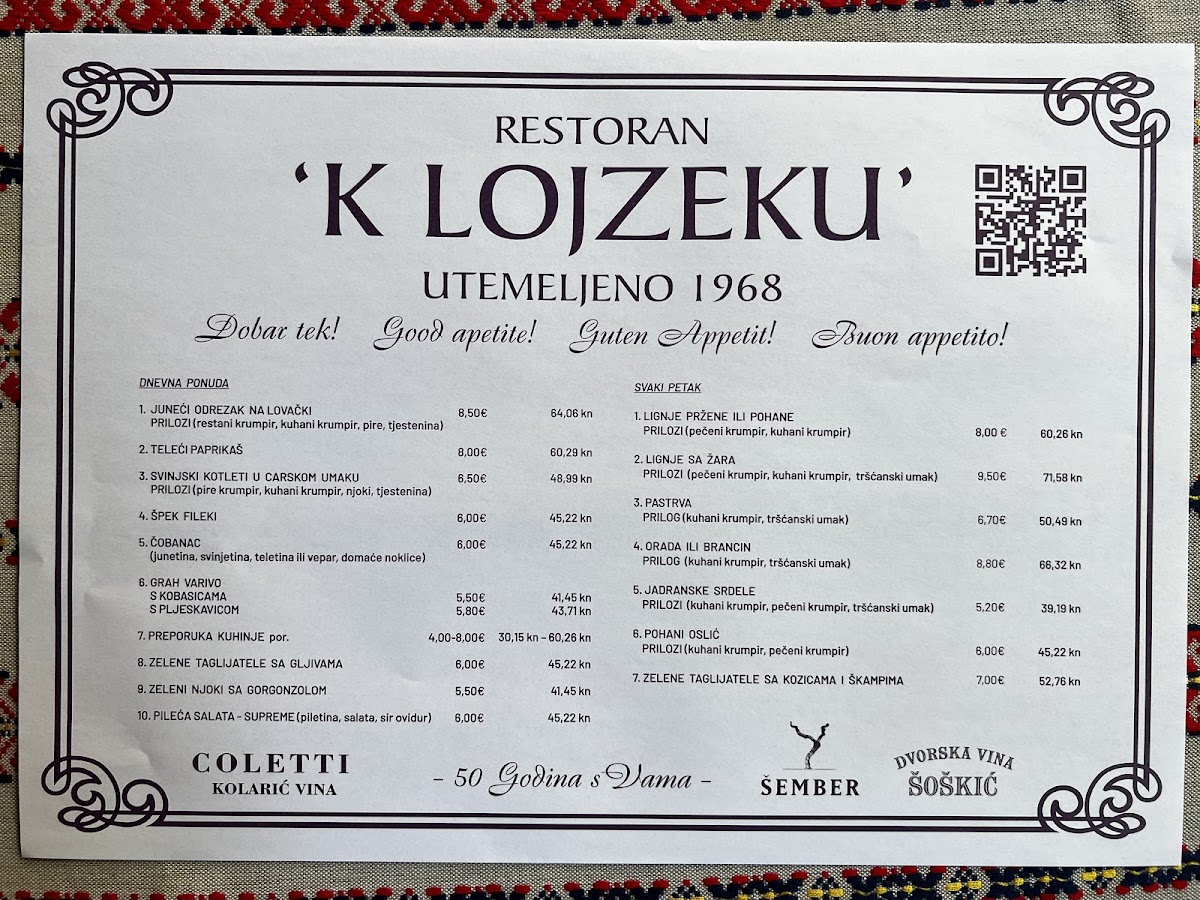 Menu Restoran K Lojzeku-4