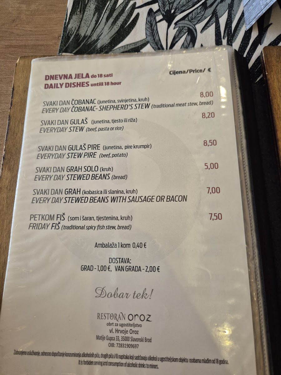 Menu Restoran Oroz-2