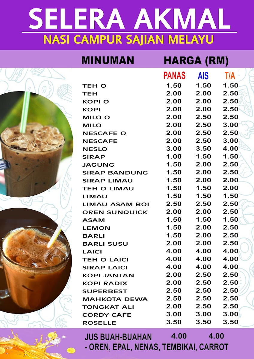 Menu Restoran Selera Akmal-2