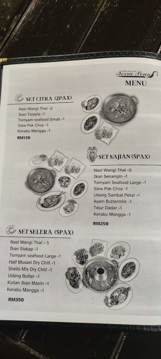 Menu Restoran Terra Pong Batu 18-5