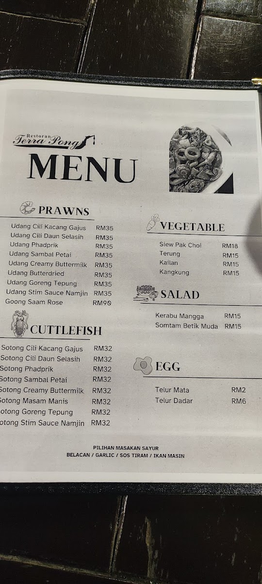 Menu Restoran Terra Pong Batu 18-7