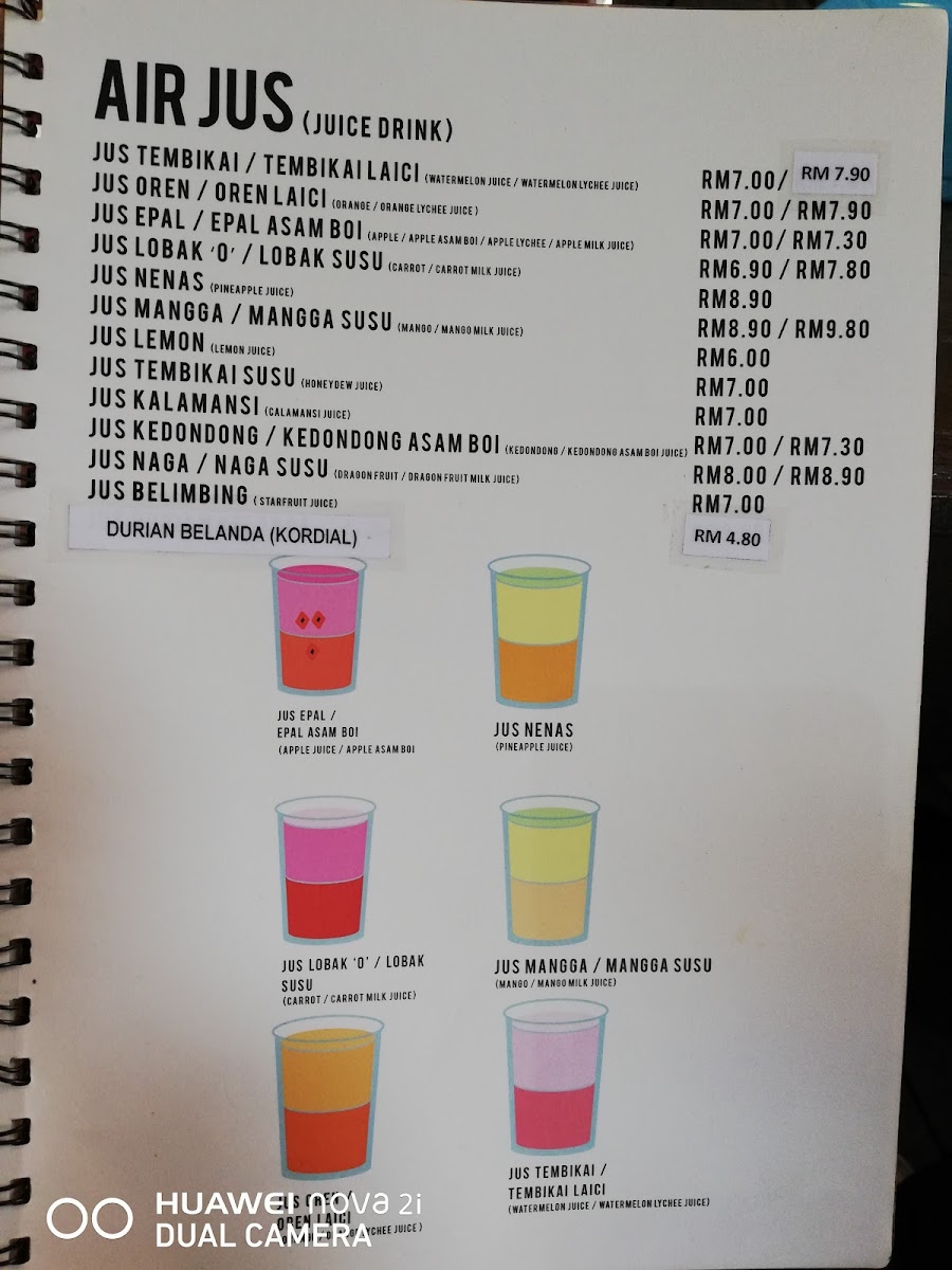 Menu Restoran Terra Pong Batu 18-9