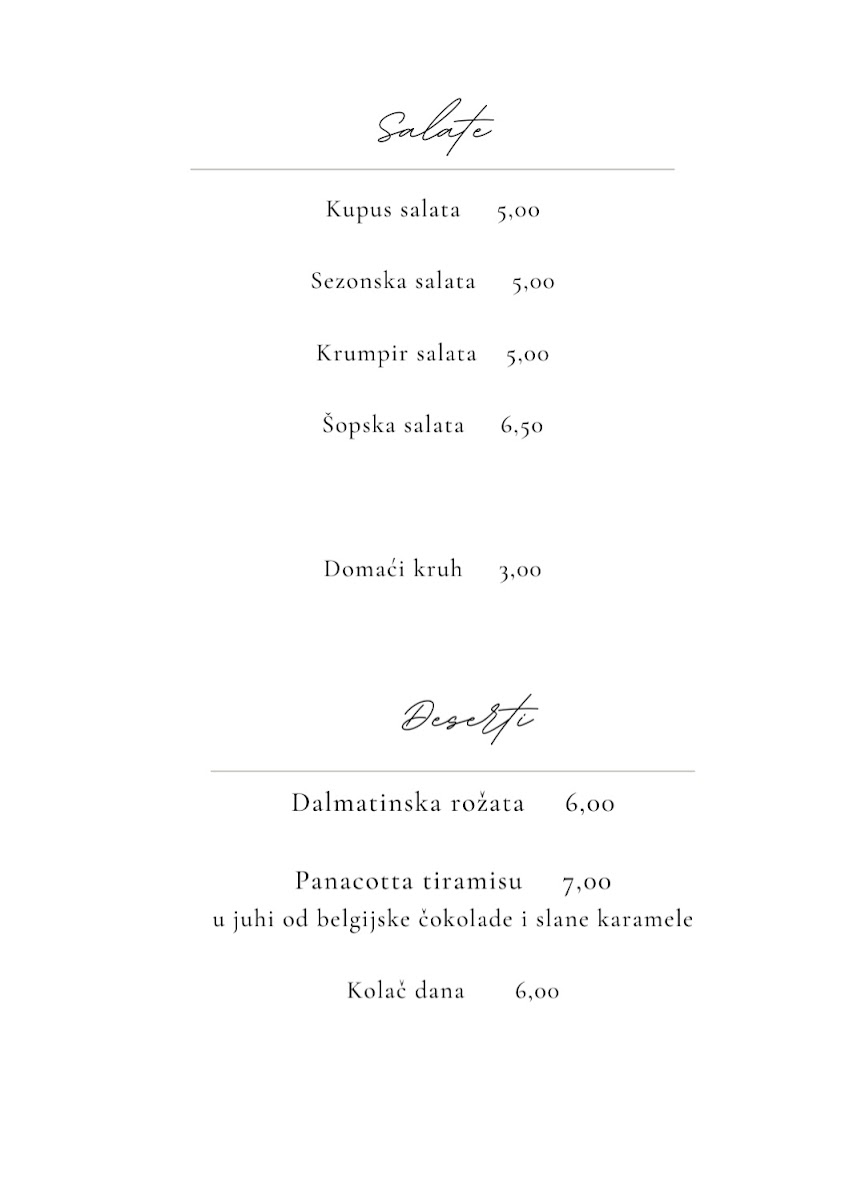 Menu Restoran Zlinje - Blato 1902-4