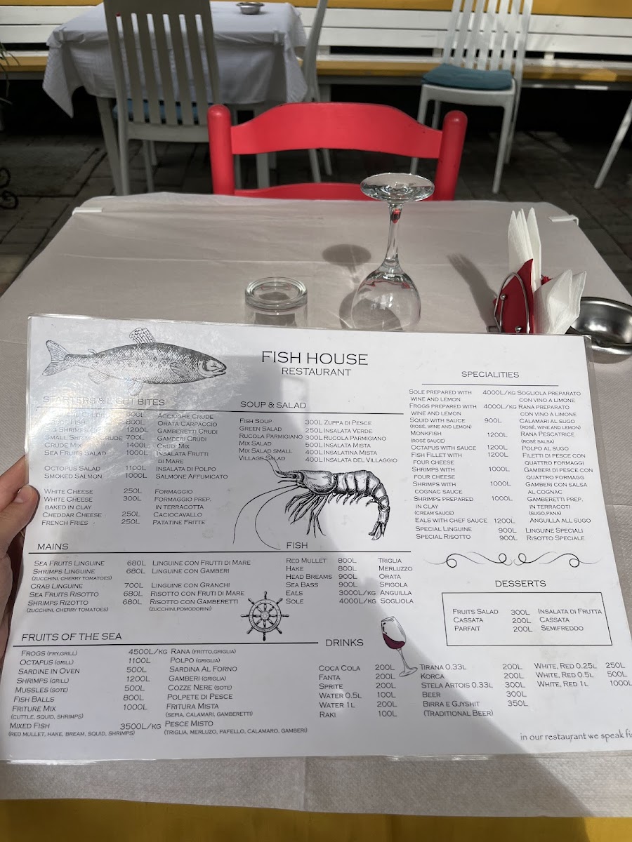 Menu Restorant 'fish House'-1