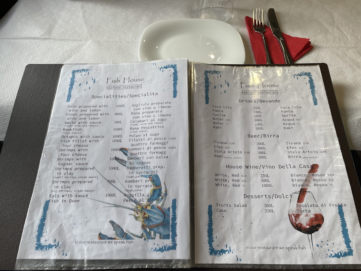 Menu Restorant 'fish House'-7