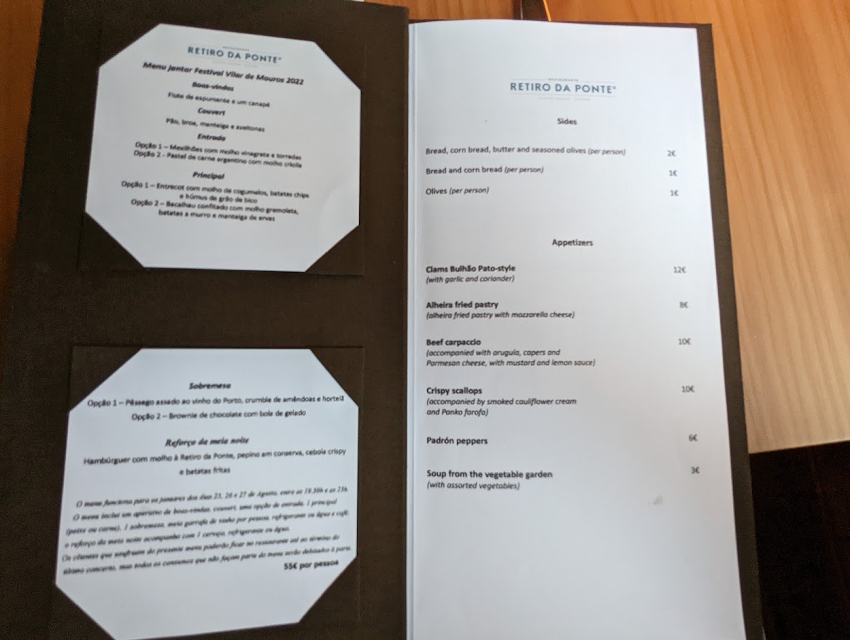 Menu Retiro Da Ponte-10