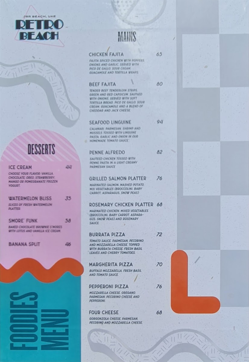 Menu Retro Beach Dubai-3