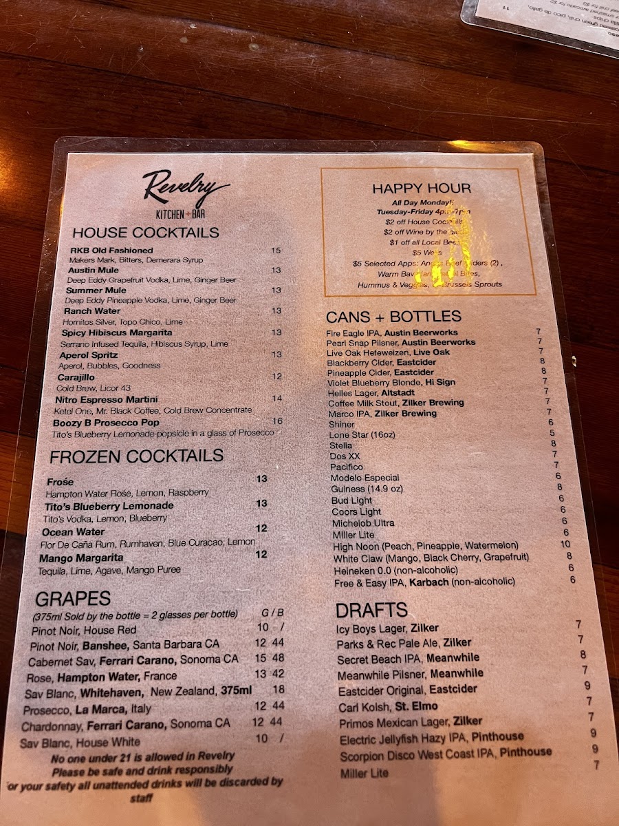Menu Revelry Kitchen + Bar-4