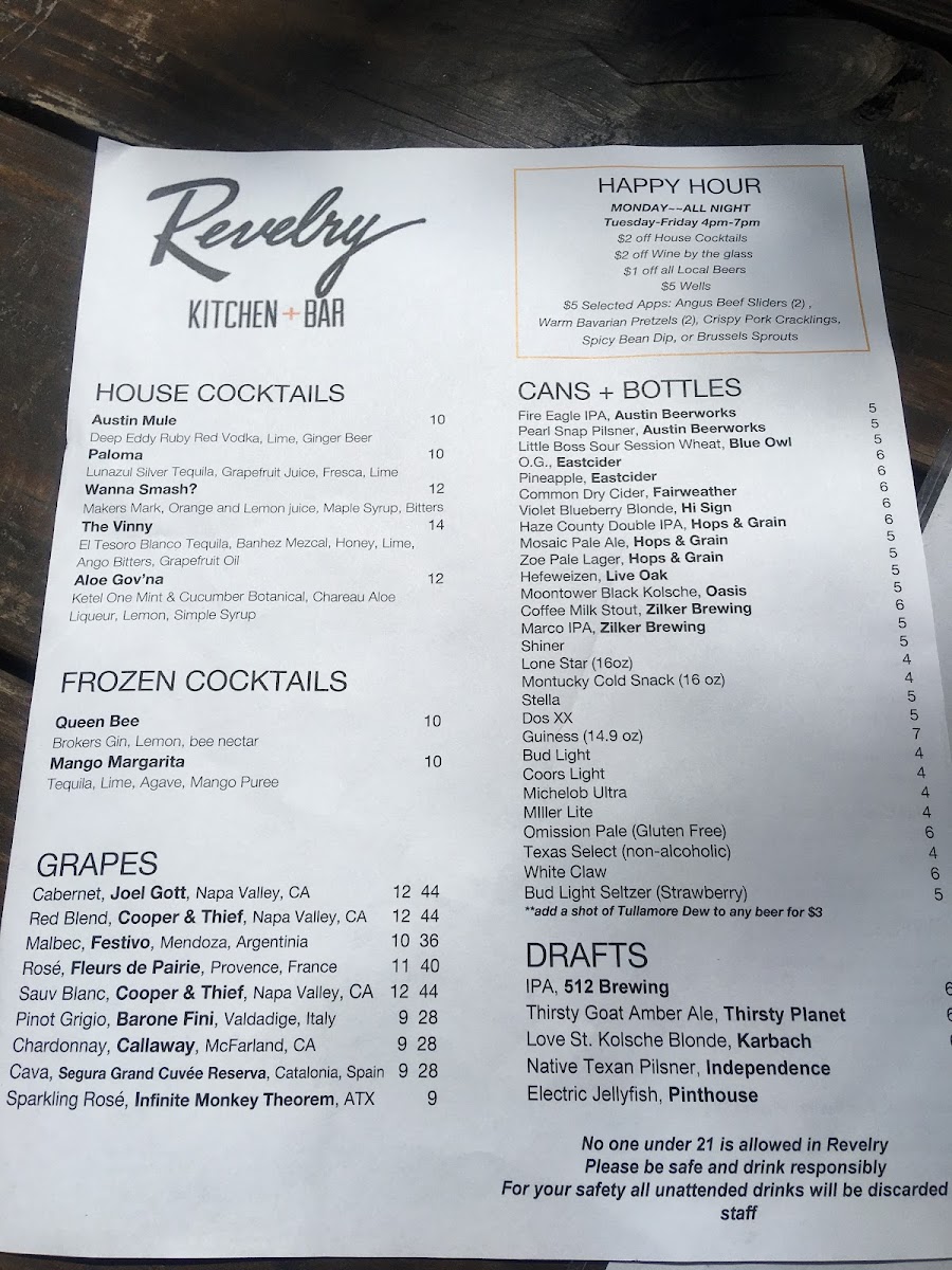 Menu Revelry Kitchen + Bar-6
