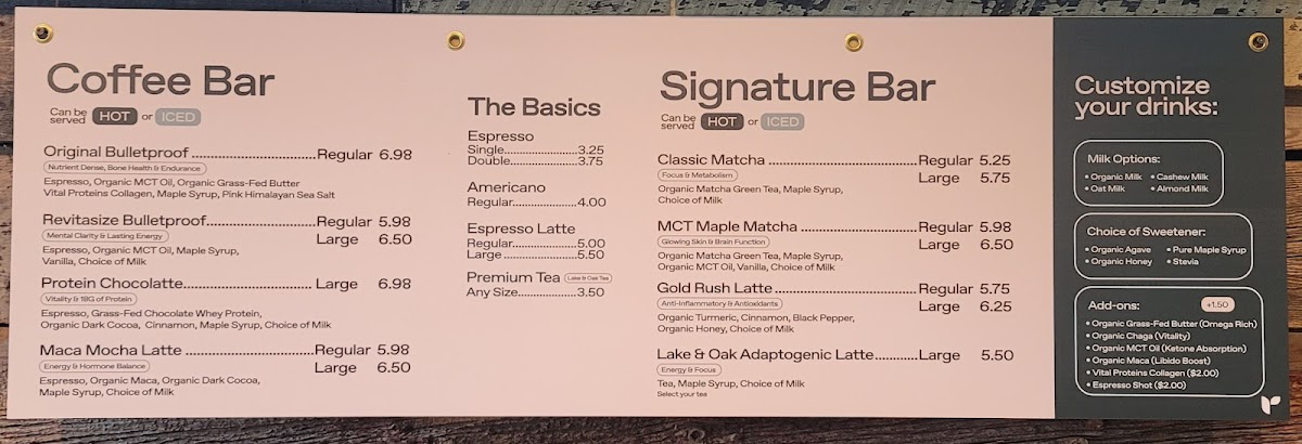 Menu Revitasize - Markham-1