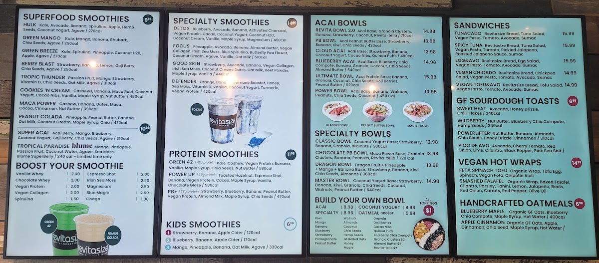 Menu Revitasize - Markham-3