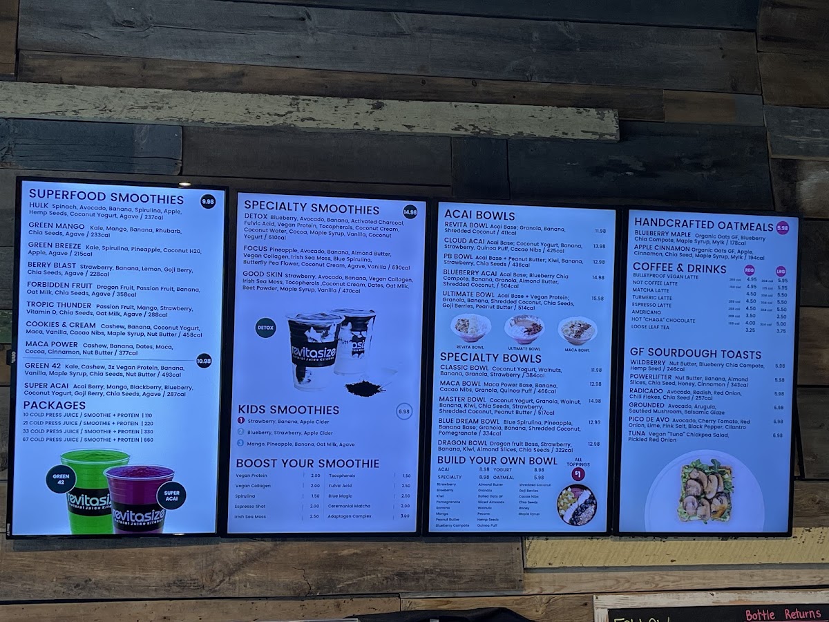 Menu Revitasize - Markham-5