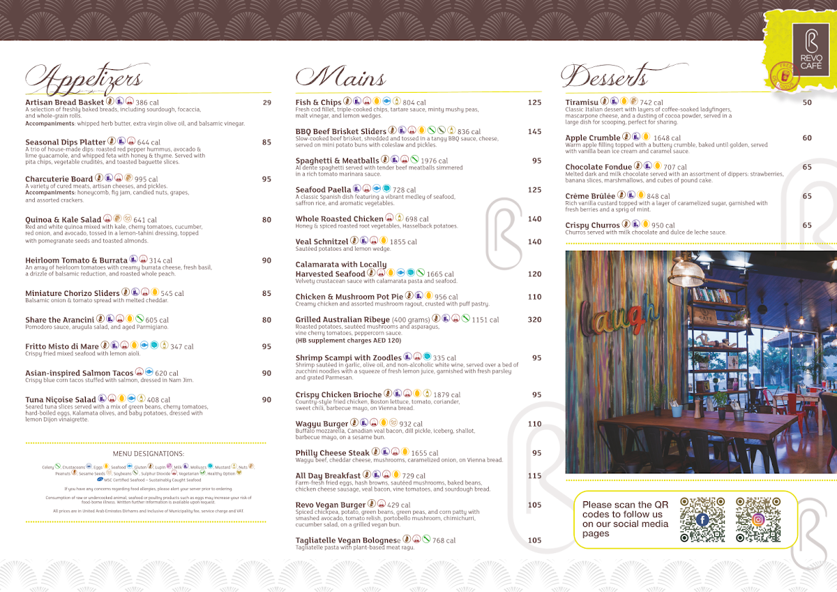 Menu Revo Cafè At Anantara The Palm Dubai Resort-8