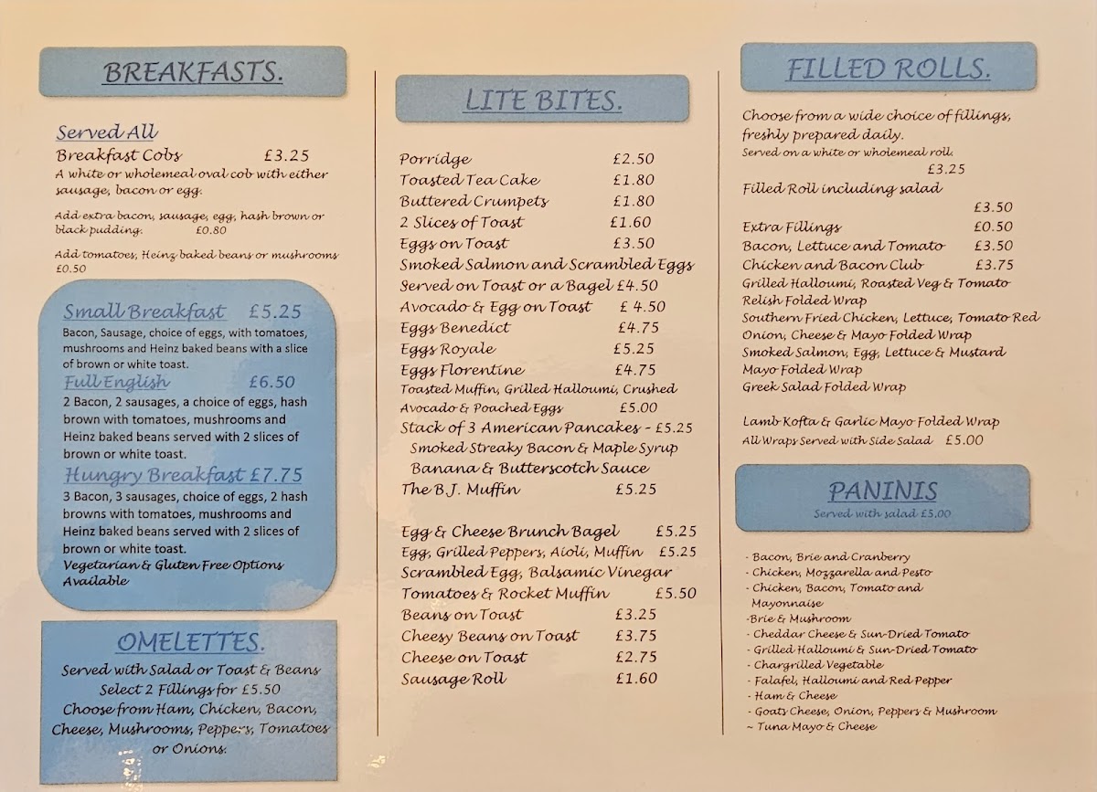 Menu Rhubarbs Café/tea Room-2
